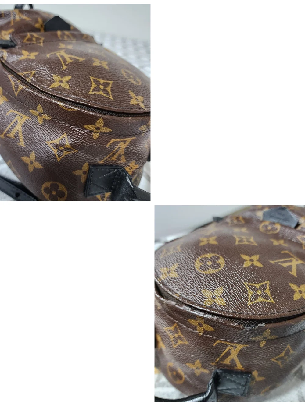 LOUIS VUITTON Monogram Palm Springs Mini Backpack Brown
